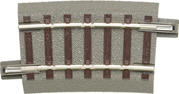 Roco geoLINE curved track R3 7.5° with roadbed, H0
