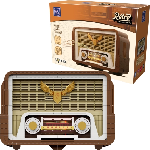 Pantasy Retro Collection retro lampraadio – ehituskomplekt LED-taustvalgustusega