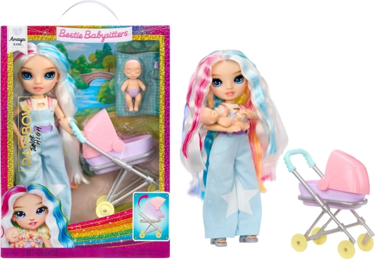 Rainbow High Junior Fashioni lapsehoidja Amaya nukk
