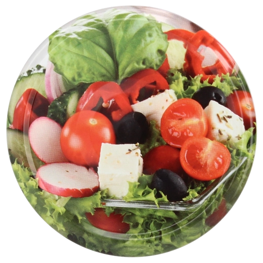 66 mm Canning Jar Lids with Vegetable Design, 4-lug
