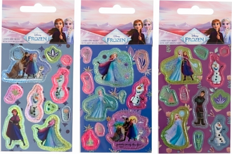 Frozen – Lumekuningriik laserkleebiste komplekt (3 lehte)