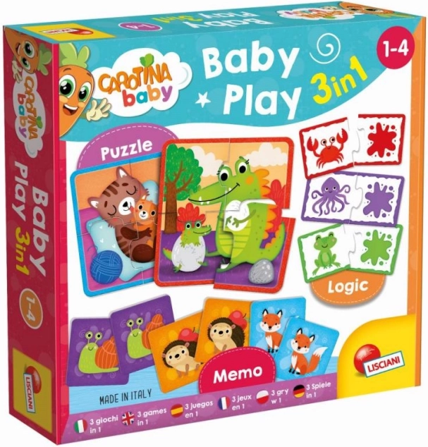 Carotina Baby laboratoorium – 3-ühes harivad mängud lastele vanuses 1–4 aastat