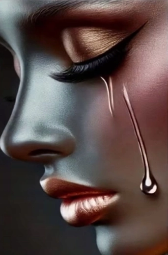 Norimpex diamond painting portrait of a crying woman 30 × 40 cm