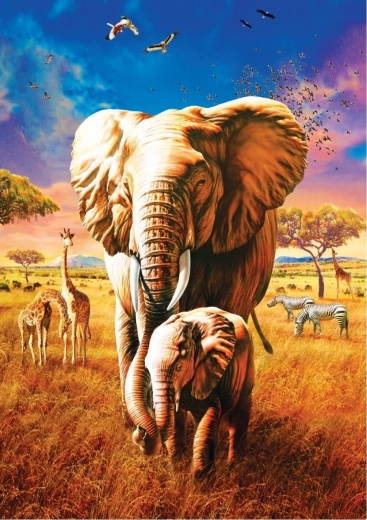 Pusle ART PUZZLE elevandiemme 1000 tükki