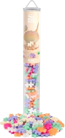 Plus-Plus Pearl loominguline ehituskomplekt tuubis, 100 detaili
