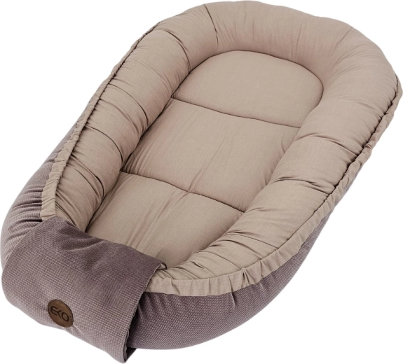 EKO cotton baby nest velvet 85 × 50 cm – Dark pink