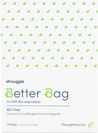Shnuggle Better Bag 100% biolagunevad prügikotid mähkmeprügikasti