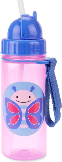Skip Hop Zoo kõrsiga joogitops Liblikas 385 ml (12k+)