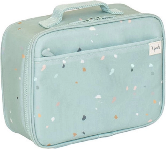 3 Sprouts suupistekott taaskasutatud PET-ist, terrazzo roheline