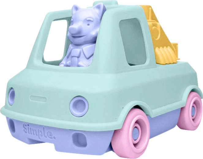 Simple. mint fire truck for sand and water play