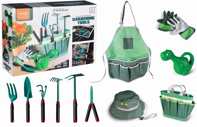 Väikeste aednike aiakomplekt JANOD kastmiskannuga