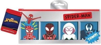 Spider-Man kustutuskummide komplekt karbis (Sketch), 5 tk