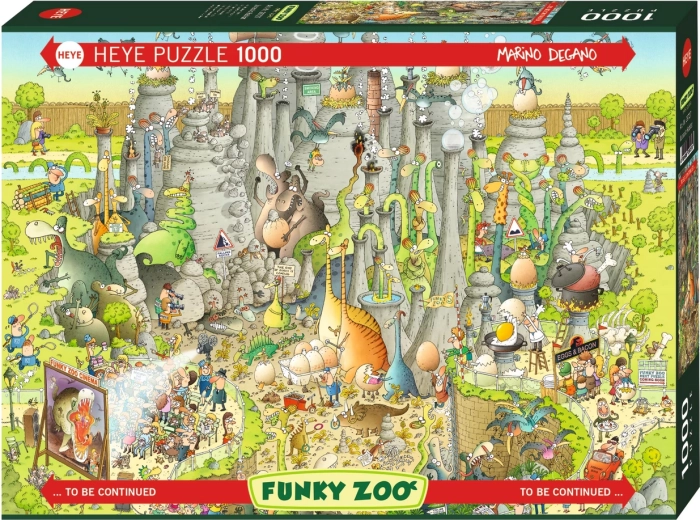 HEYE pusle Hullumeelne ZOO: Juuraajastu maailma ekspositsioon, 1000 tükki