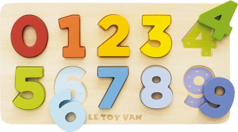 Le Toy Van puidust numbritega sisestuspusle