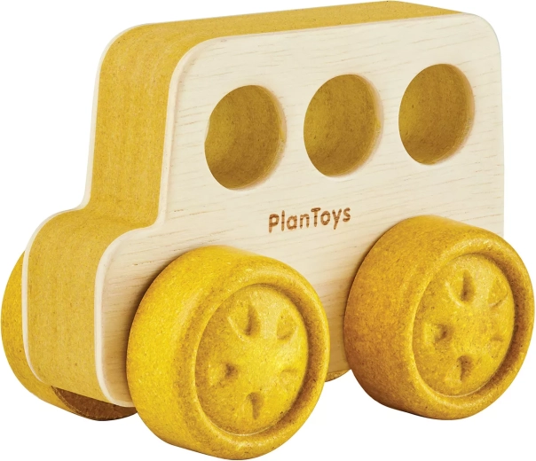 PlanToys puidust mänguauto buss kõige pisematele – 1 tk
