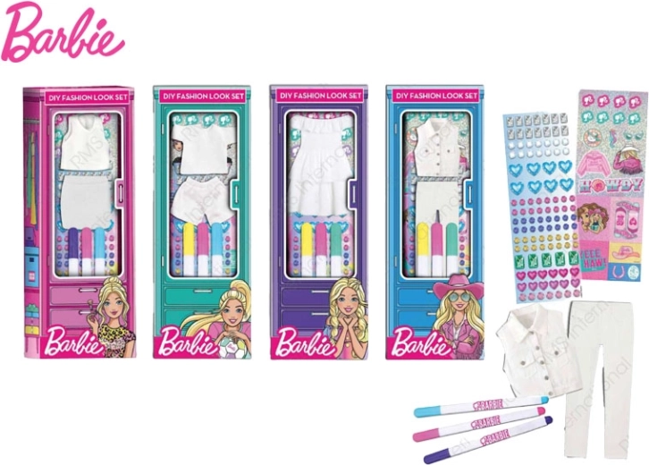 Barbie moeaksessuaarid markeritega – loovkomplekt karbis