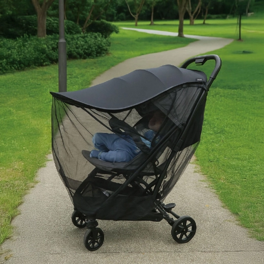 Chipolino universaalne 2in1 moskiitovõrk vankrile black