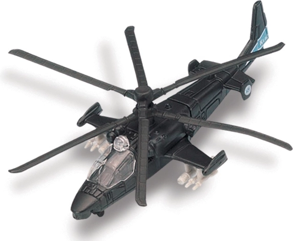 Maisto Fresh Metal Tailwinds KA-52 Alligator matte black aircraft model