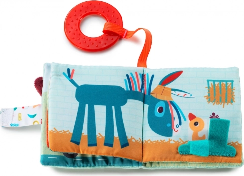 Lilliputiens Farm – fabric soft book with teether
