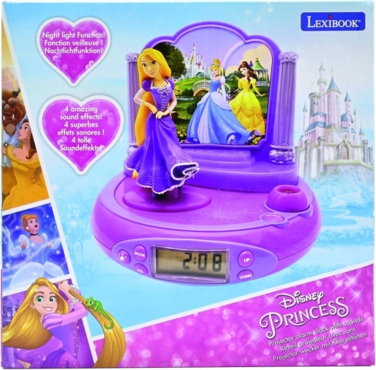 3D-projektoriga äratuskell Disney „Printsessid“ Rapuntsel