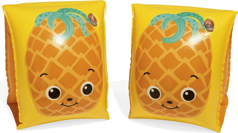 Bestway täispuhutavad ujumiskätised puuviljamotiiviga 23 × 15 cm kollased
