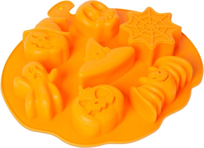 Silicone baking mold with Halloween motifs