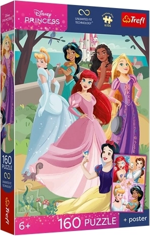 Trefl Disney printsessid pusle 160 tükki – lummav õhtu
