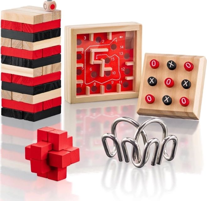 Set of mini games and puzzles 5-in-1