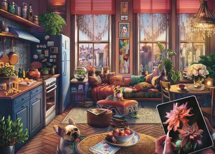 Ravensburger Puzzle Boho-Style Apartment XXL 500 Pieces