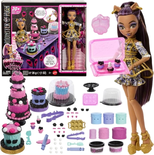 Monster high jubedalt magusad sünnipäevad – Clawdeen Wolfi tortide kaunistamise komplekt