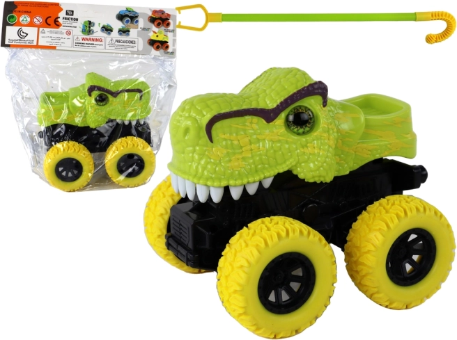 Dinosauruse monster truck roheliste kummiratastega