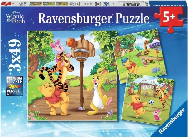 Winnie the Pooh Puzzle 3x49 Pieces by Ravensburger