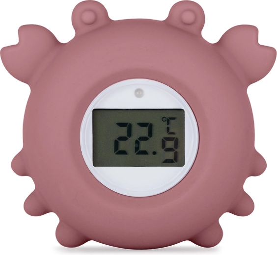 Petite&Mars digital silicone bath thermometer Turtle Terry misty green