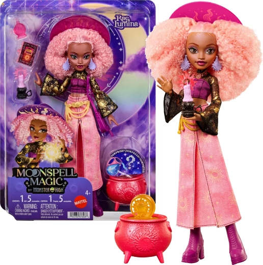 Monster High Moonspell Magic nukk Rae Lumina 26 cm koos tarvikutega