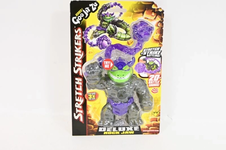 Heroes of Goo Jit Zu Rock Jaw Stretch Strikers Deluxe action figure with sounds