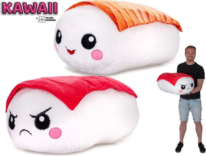 Plush Friends Kawaii pehme mänguasi sushi nigiri 60 cm - 1 tk