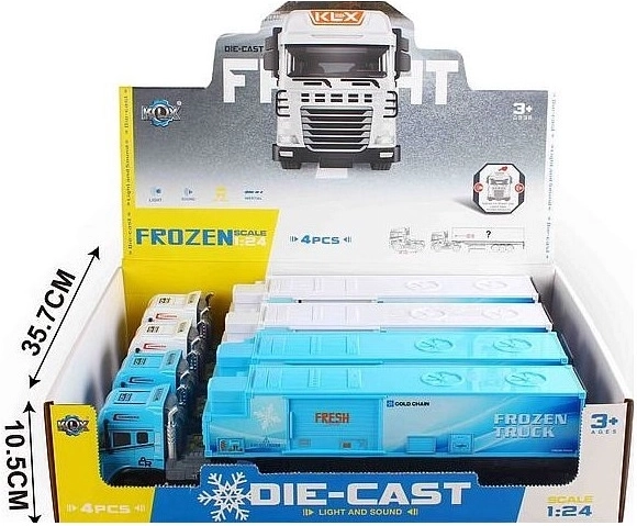 Refrigerated Truck 39 cm with Lights and Sound