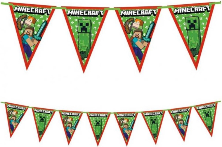 Minecrafti lipukestega girland Procos