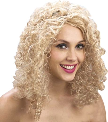 Children's blonde curly wig