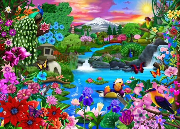 Puzzle Oriental Paradise 500 pieces BLUEBIRD