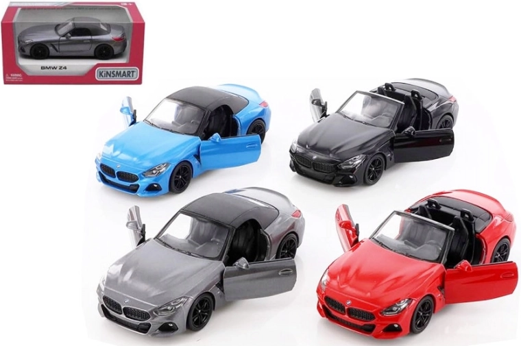 BMW Z4 metallist automudel 1:34 Pull Back tagasiveoga