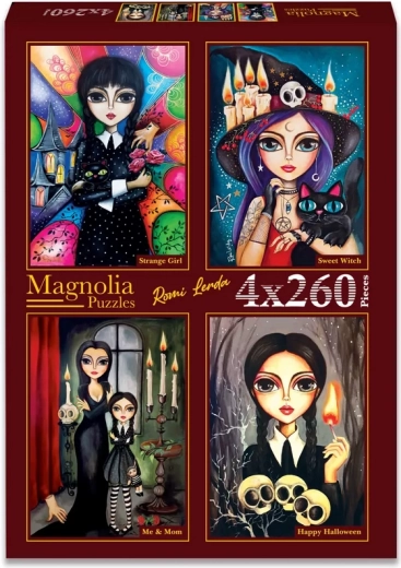 Magnolia puslekomplekt Õnnelik Halloween – 4×260 tükki