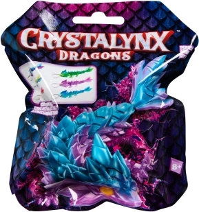 Crystalynx painduv draakon – karabiiniga ripats 15 cm - 1 tk