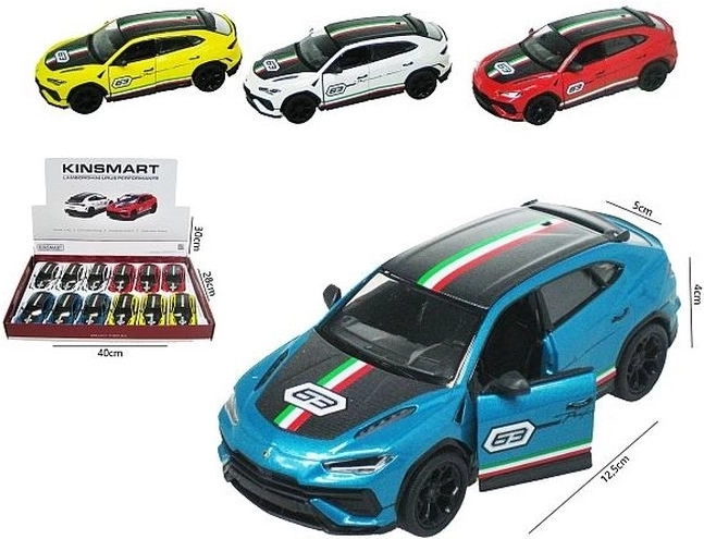 Lamborghini Urus mini car with pull-back drive and opening doors