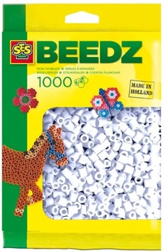 SES Creative iron-on beads, white, 1000 pcs