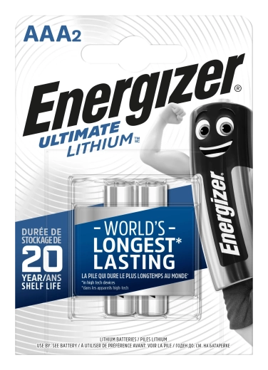 Energizer Ultimate Lithium AAA mikropatareid 1,5 V – 2 tk