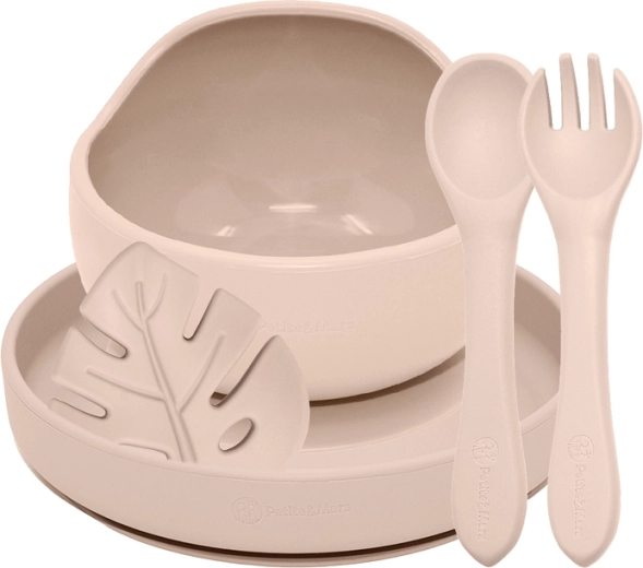 Petite&Mars silikoonist söögikomplekt take&match Desert Sand 4 tk (6k+)