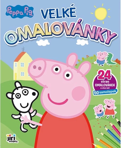 Suured värviraamatud Põrsas Peppa kleepsudega