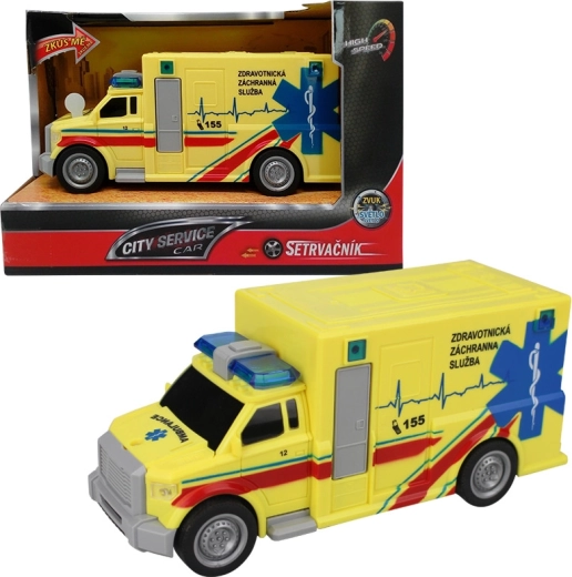 Hõrdejõu abil liikuv kiirabiauto 1:20 CITY SERVICE CAR