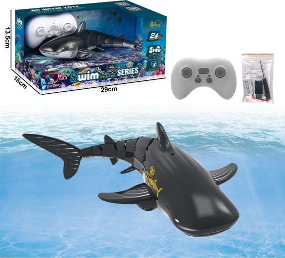 RC Whale with Water Fountain – Black